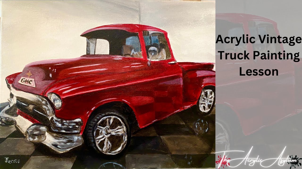 Acrylic Vintage Truck Painting Lesson
