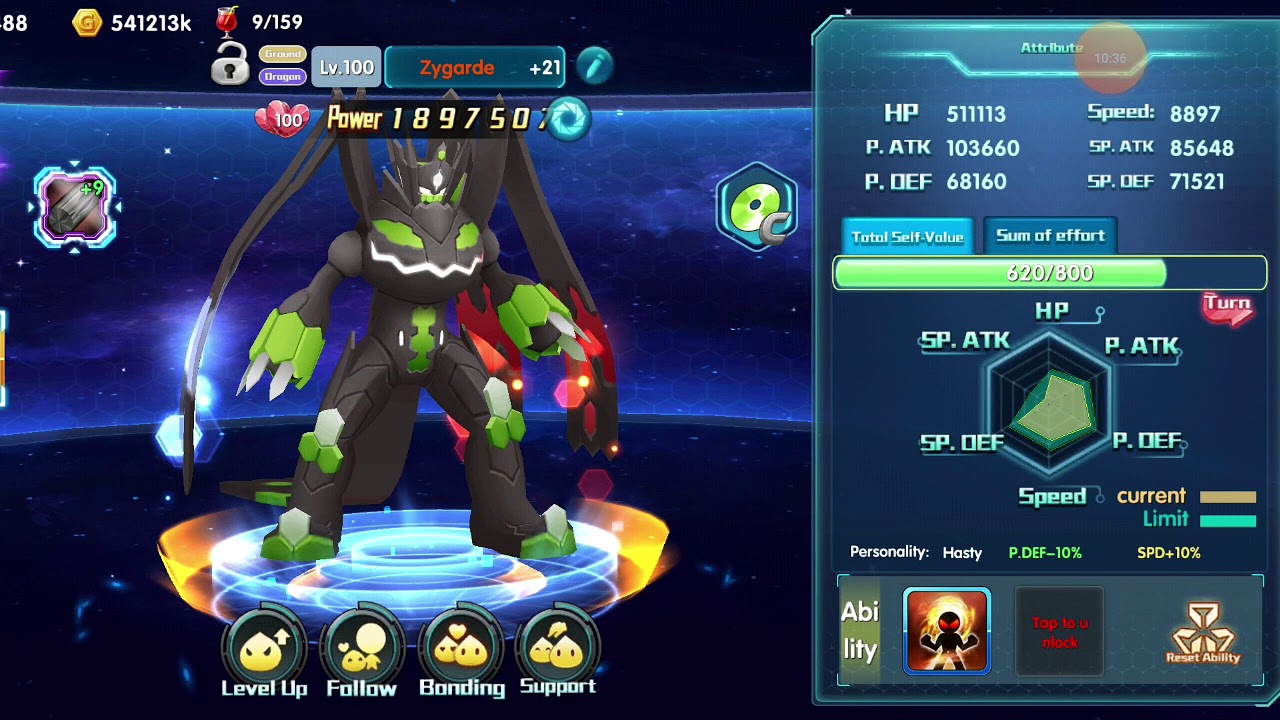 Core of Zygarde summon  - 100% evolve and some building - Pokeland Legends