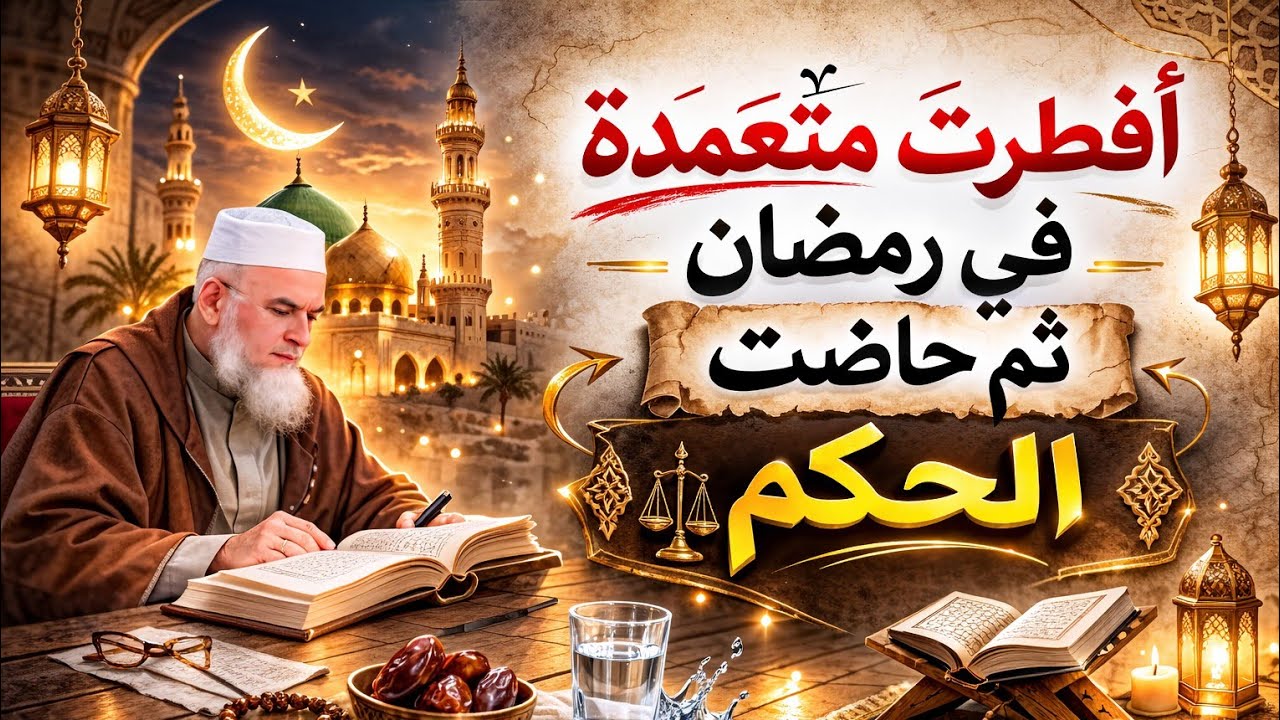 شربت الماء عمداً ثم حاضت! هل تأثم؟ الشيخ فركوس حفظه 