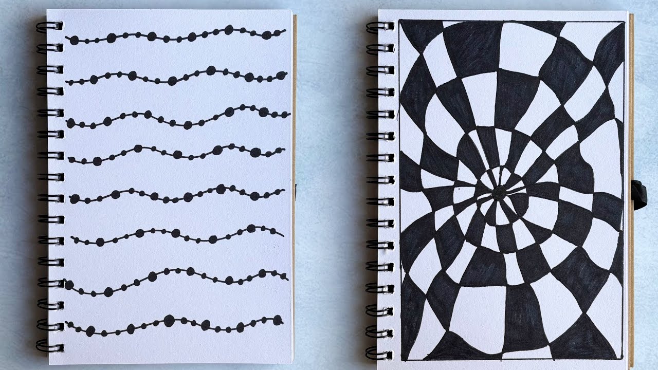 2 Simple Doodles to Relieve Stress and Find Calm | Beginner Friendly