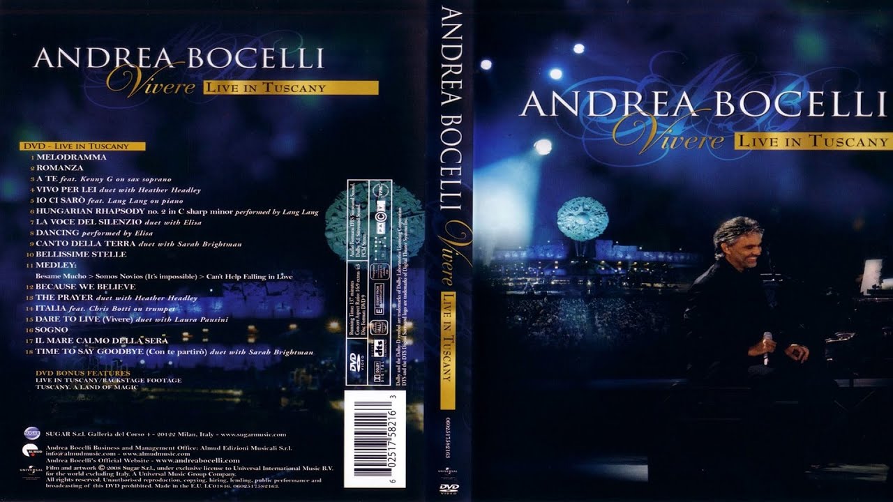 Andrea Bocelli. Live in Tuscany 2008 Full HD