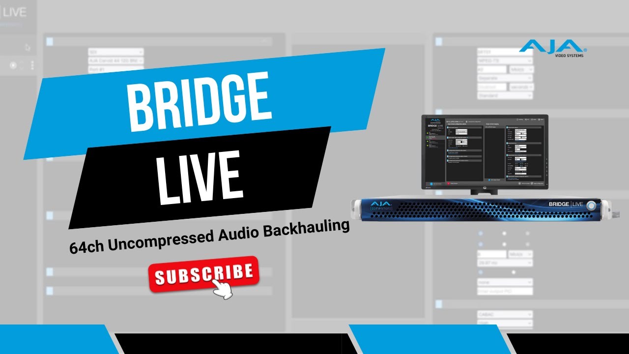 BRIDGE LIVE | 64ch Uncompressed Audio Backhauling