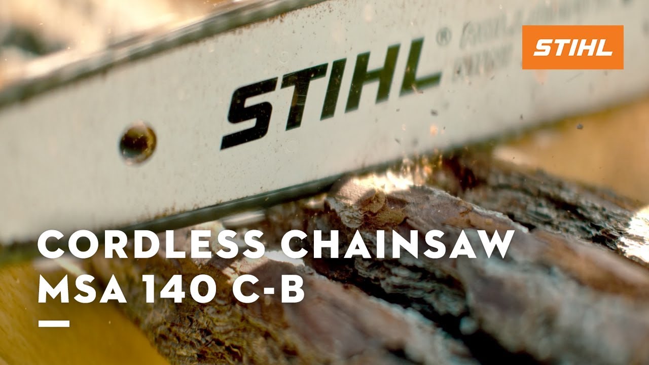 The cordless chainsaw MSA 140 C-B of the STIHL AK System (2019 TV commercial)