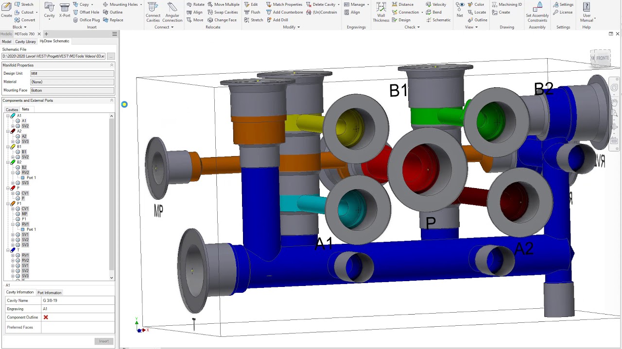 MDTools Module 3: Design HIC Manifold From HyDraw CAD
