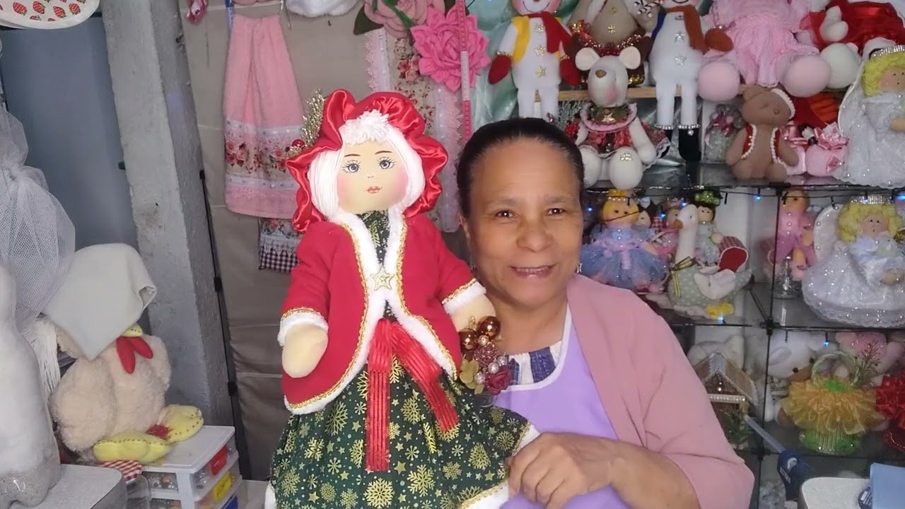 Quer aumentar sua renda? Mamãe Noel peso de porta, vem comigo aprender!