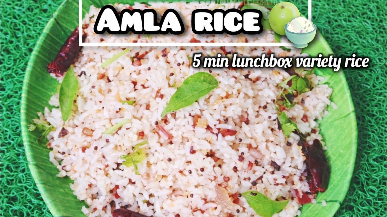Simple Easy Amla rice 🍚|5 min lunchbox recipe| Healthy & Tasty 😋