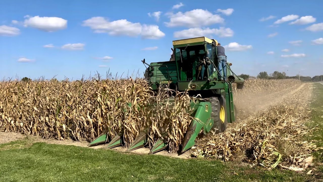 First day of Corn Harvest with the New Combine! | John Deere 6600