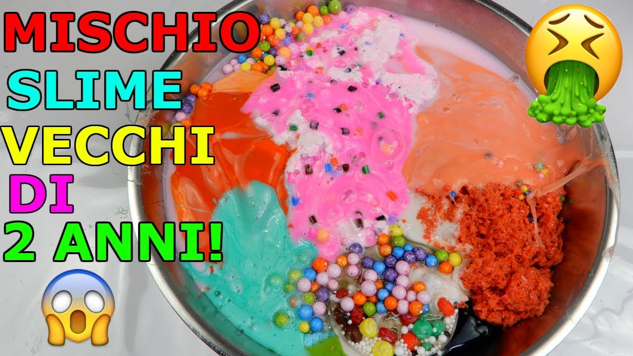 MISCHIO SLIME VECCHI DI 2 ANNI SCIOLTI E PUZZOLENTI?! Slime smoothie! Iolanda Sweets
