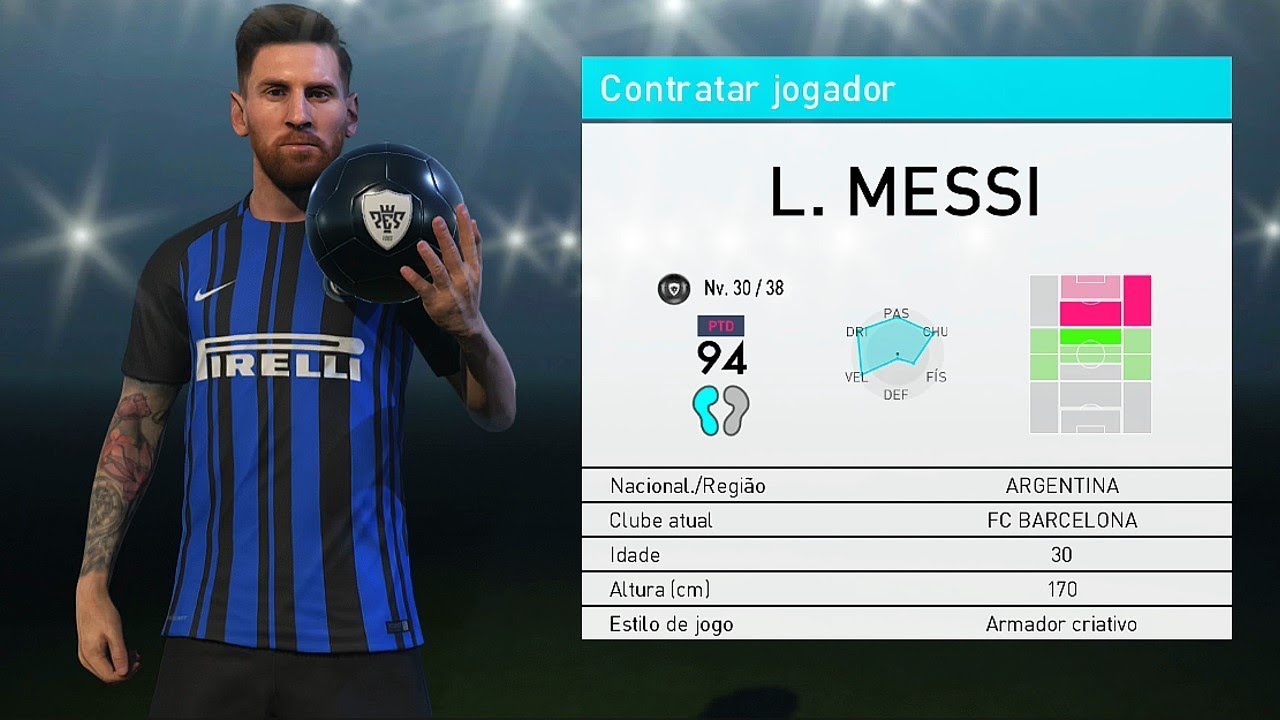 PES 2018 myClub - MESSI NO BALL OPENING !!!