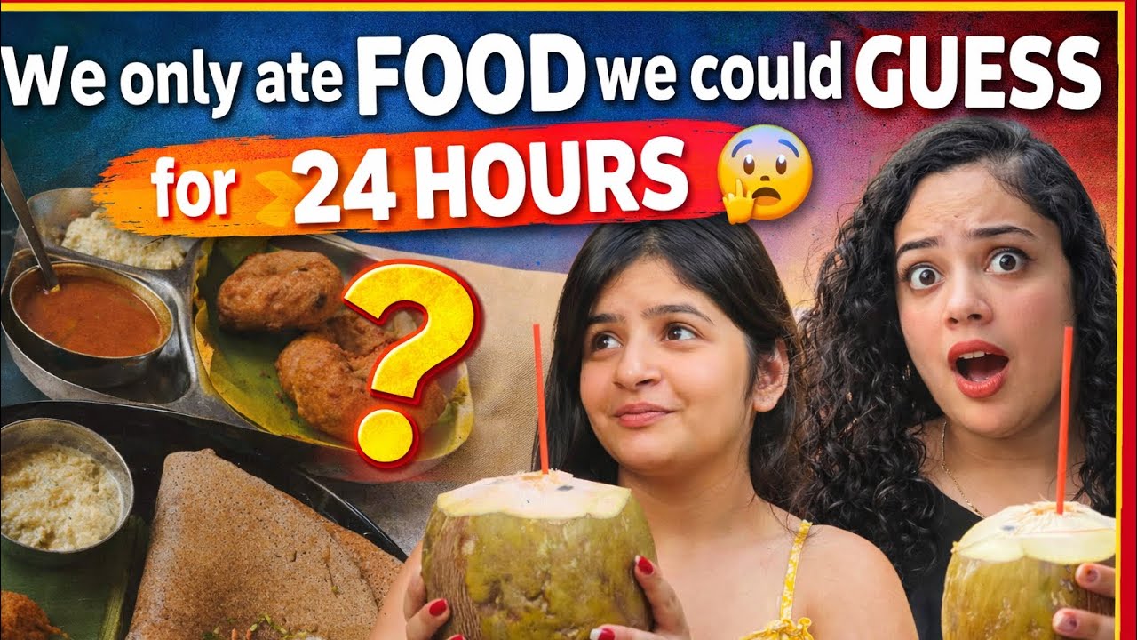 We only ate FOOD we could guess for 24 hours😱💕