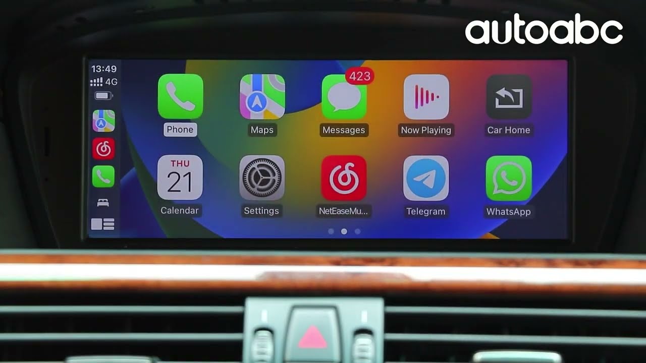 Install AUTOABC Linux 8.9 inch Linux touch screen for BMW 3/5erE60/E63/E64/E91/E92/E93 CCC