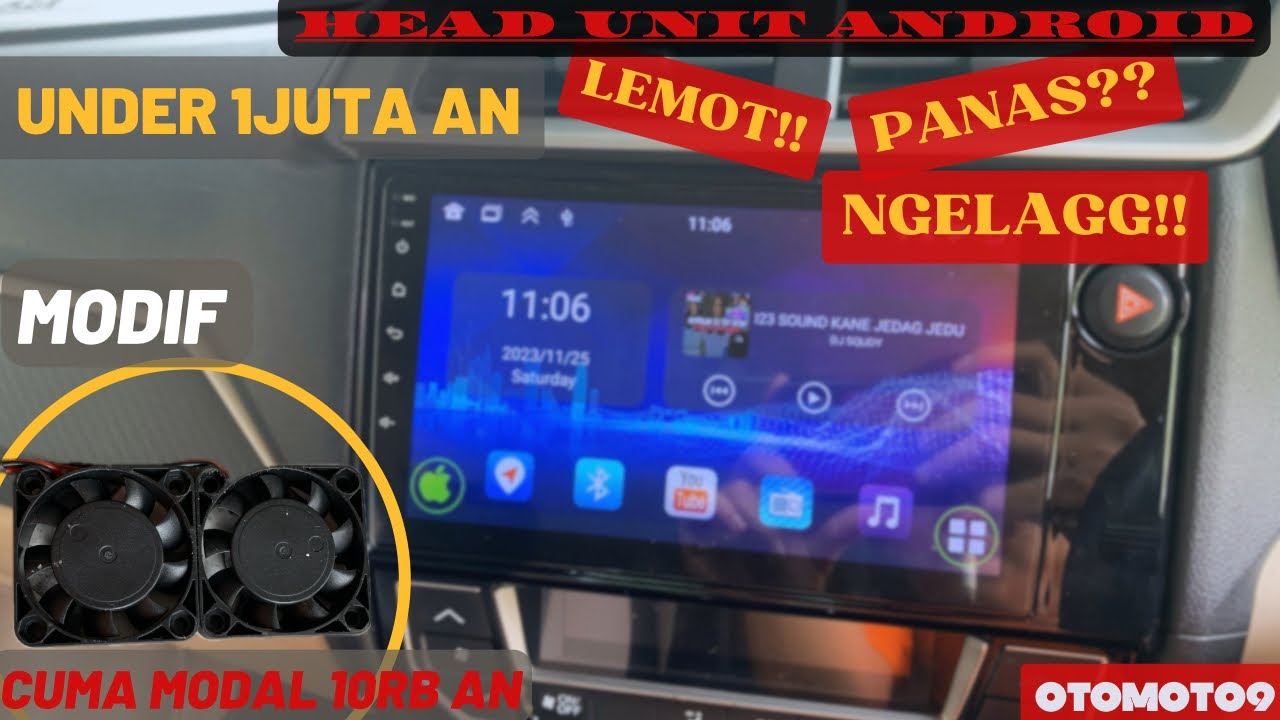 Head Unit Android | Modif extra fan
