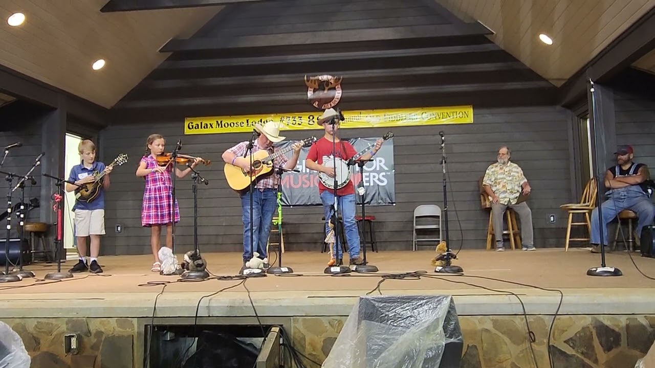 Denim and Plaid at the Galax Fiddler's Convention 2022.  Old Home Place.