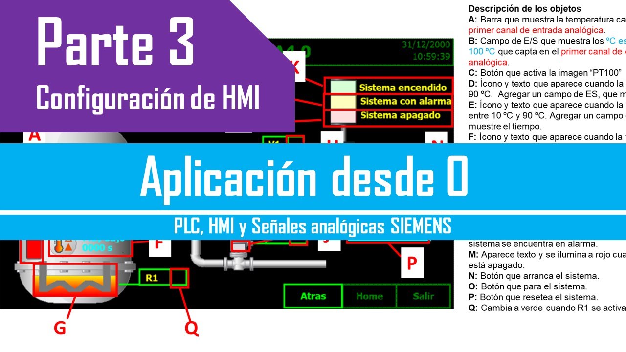 Proyecto 1 - Programación de PLC, diseño de HMI y señales analógicas | Parte 3(Configuración de HMI)