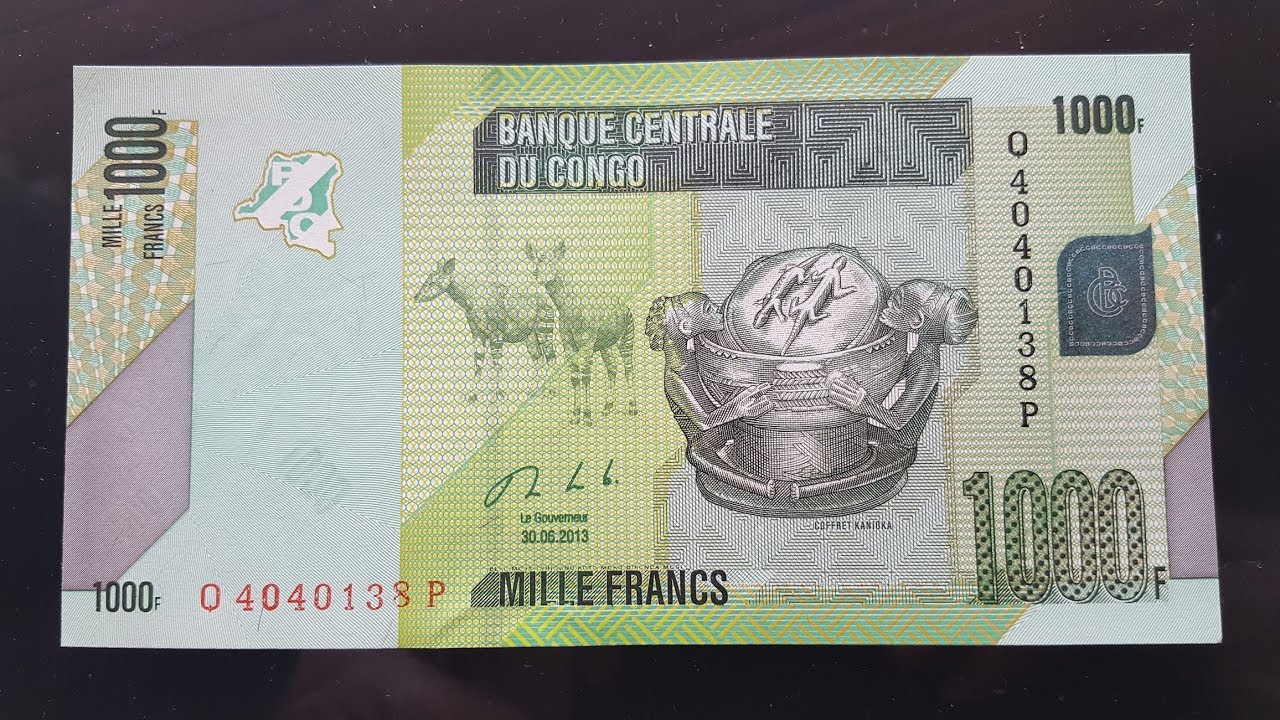 Congo 1000 francs, nice banknote