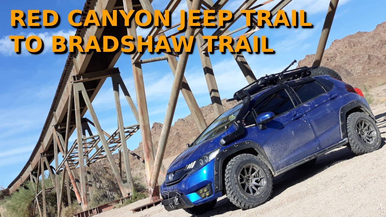 Red Canyon Jeep Trail to Bradshaw Trail - Honda Fit Jazz Southern California Off Road Trail