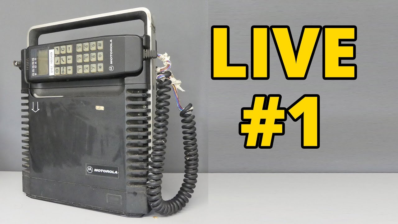 Pierwszy live! A w nim m. in. telefon komórkowy, który waży prawie 5 kg :)
