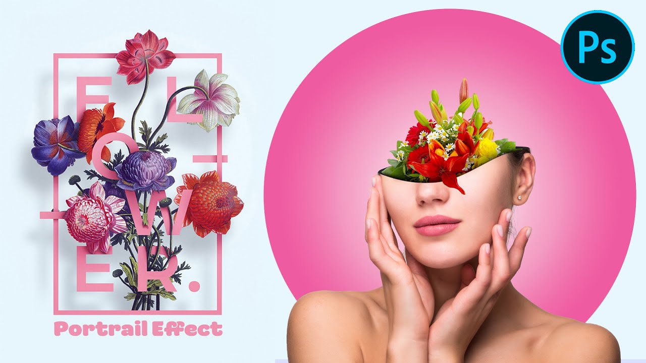 Photoshop Tutorial - Flower Face Effects -