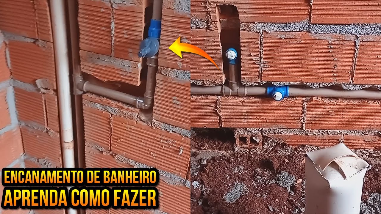 COMO FAZER ENCANAMENTO DE BANHEIRO SIMPLES, APRENDA COMO FAZER HIDR&Aacute;ULICA DE BANHEIRO