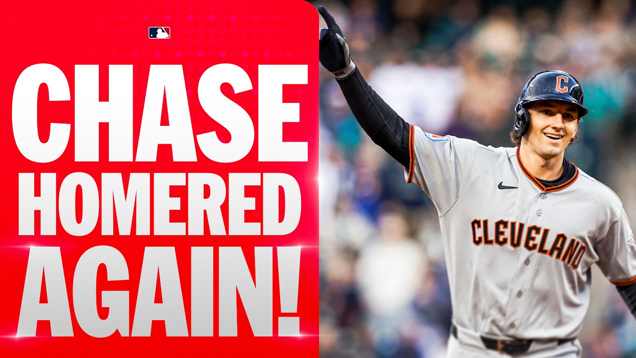 Chase DeLauter won&rsquo;t stop hitting home runs! (3 home runs in the rookie&rsquo;s first 2 MLB games!)