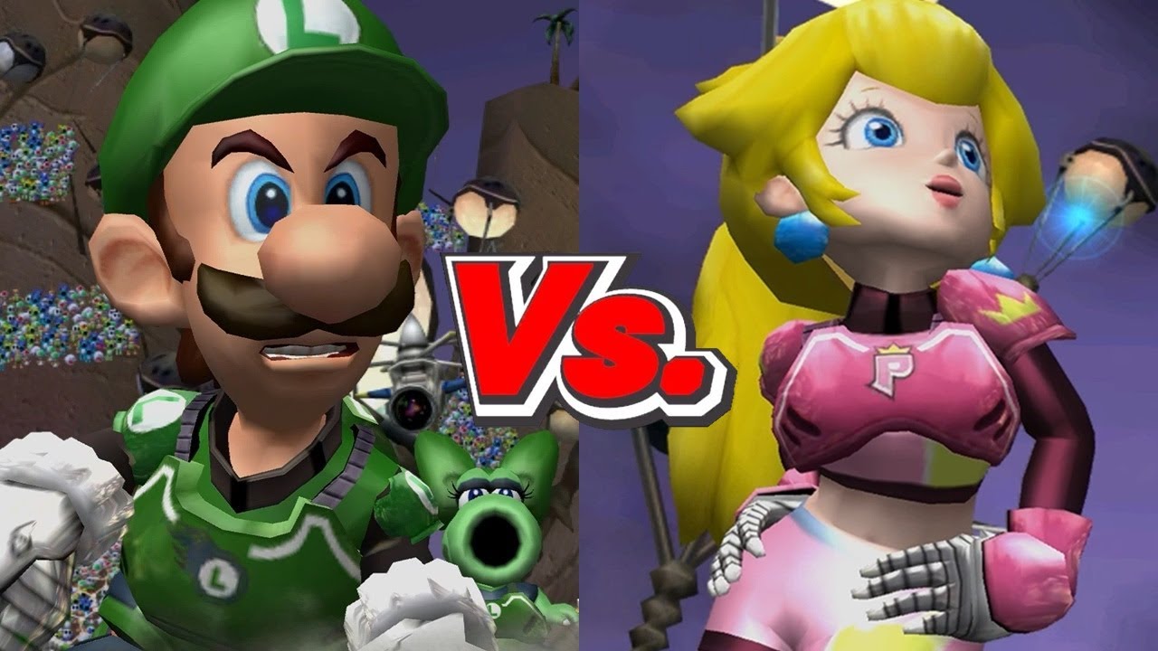 Mario Strikers Charged - Luigi Vs. Peach