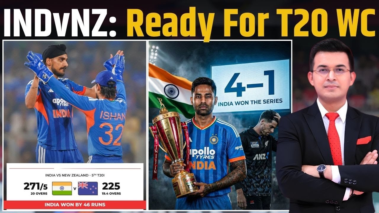 IND vs NZ : India dismantle NZ by 46 runs to clinch series 4-1 , India Ready For T20 WC