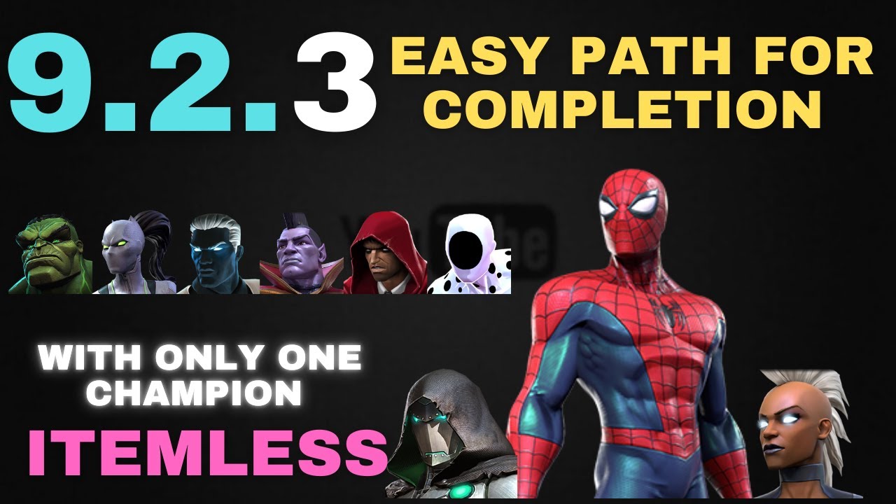 9.2.3 Easy Path For Completion With Only One Champion Itemless Hearthackermcoc