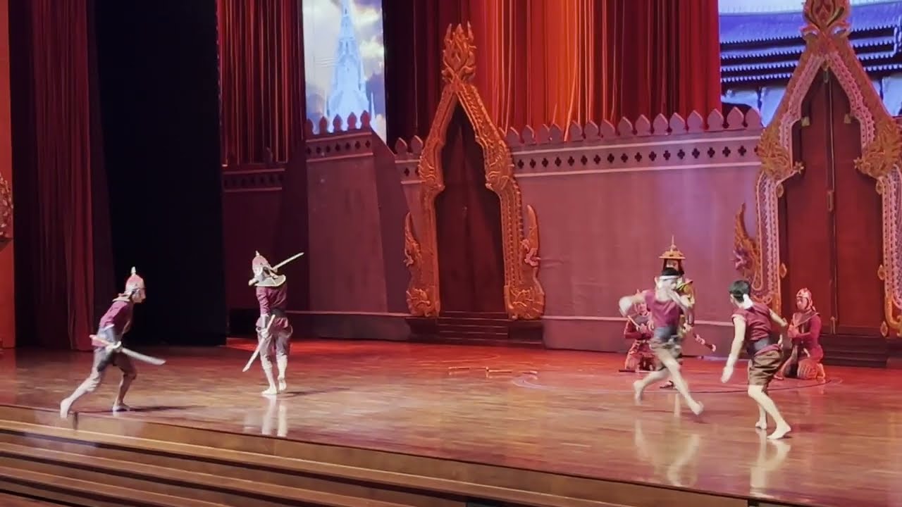 Dance of apsara, HINDU Mythology in THAILAND. THAI CULTURAL SHOW part-2, #thaiclassicaldance #battle