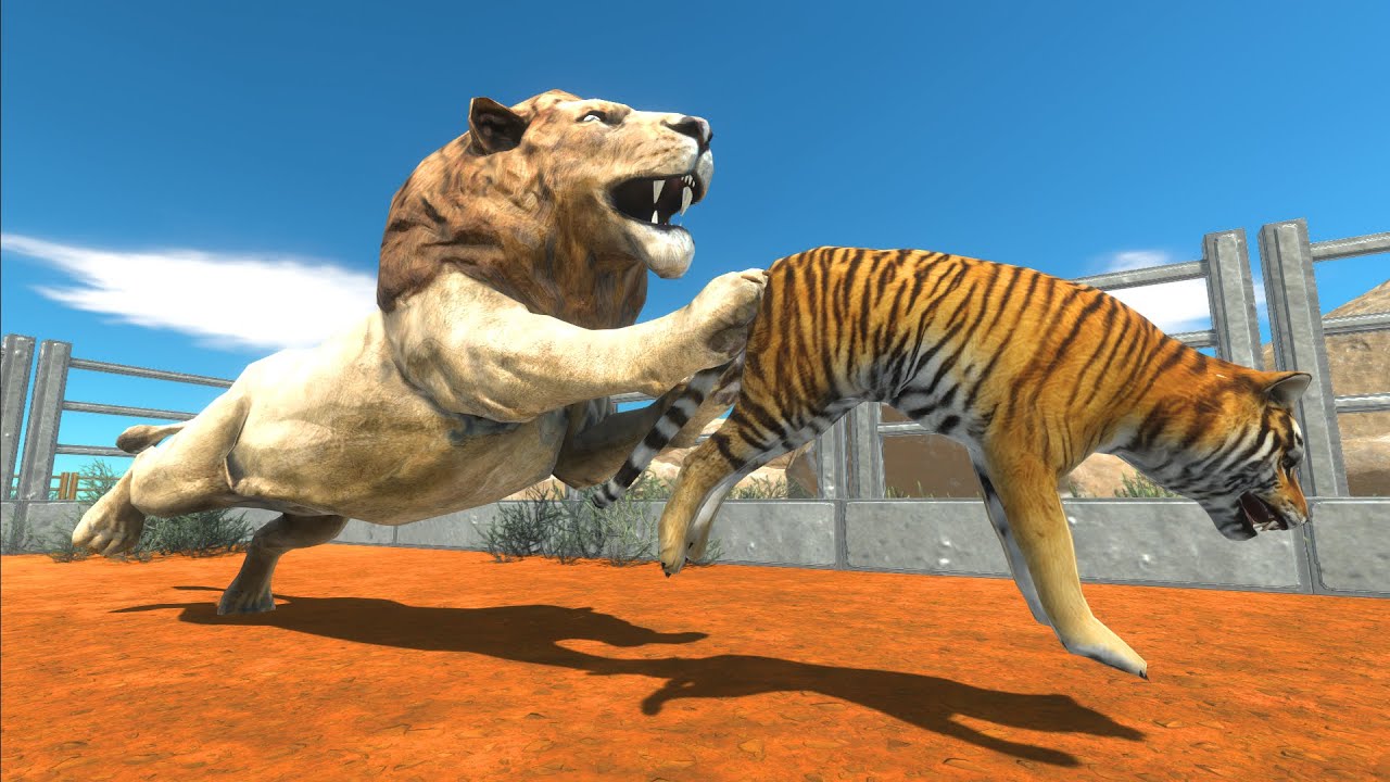 LION vs TIGER - Animal Revolt Battle Simulator