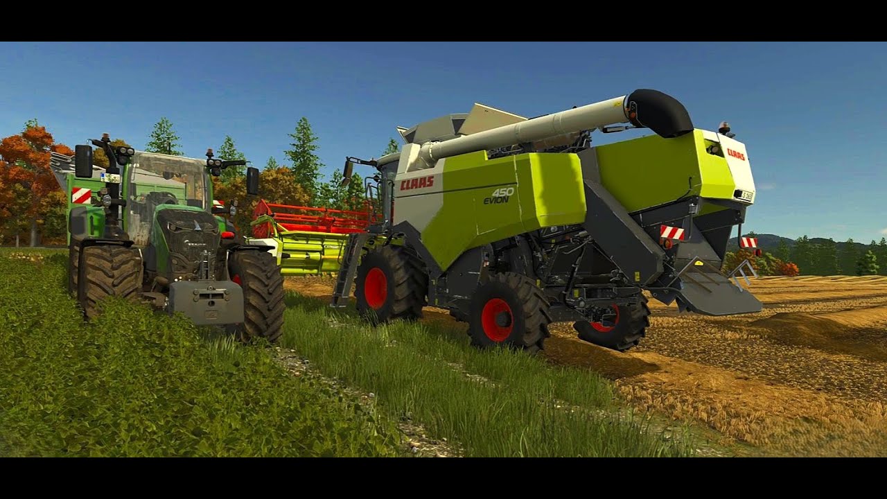 Dinkel ernten - Harvesting spelt | Claas Evion & Fendt 720 | Pfraunstetten | Gameplay PS5 | LS25
