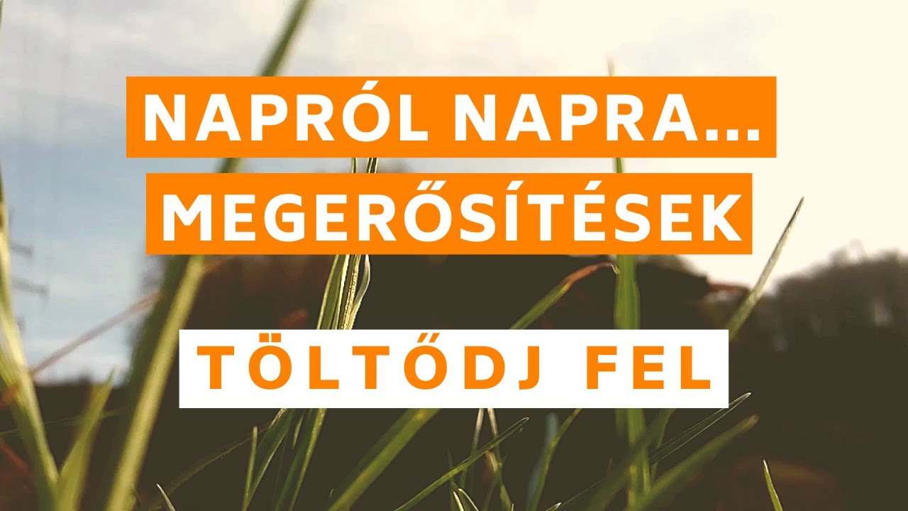 Napr&oacute;l napra MEGERŐS&iacute;T&Eacute;SEK | T&ouml;ltődj fel | Bob Ram&oacute;na