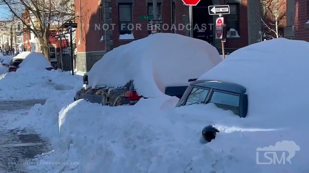 01-30-2022 Boston, MA - Blizzard Aftermath