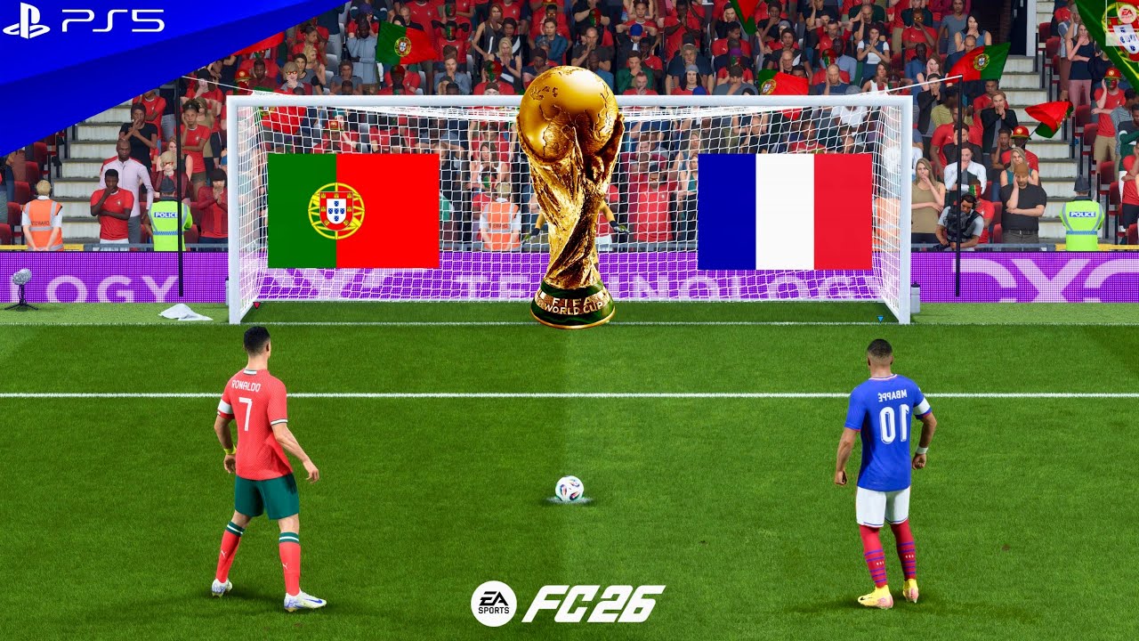 PORTUGAL VS FRANCE | WORLD CUP FINAL 2026 | RONALDO VS MBAPPE | FC 26 PENALTY SHOOTOUT - PS5