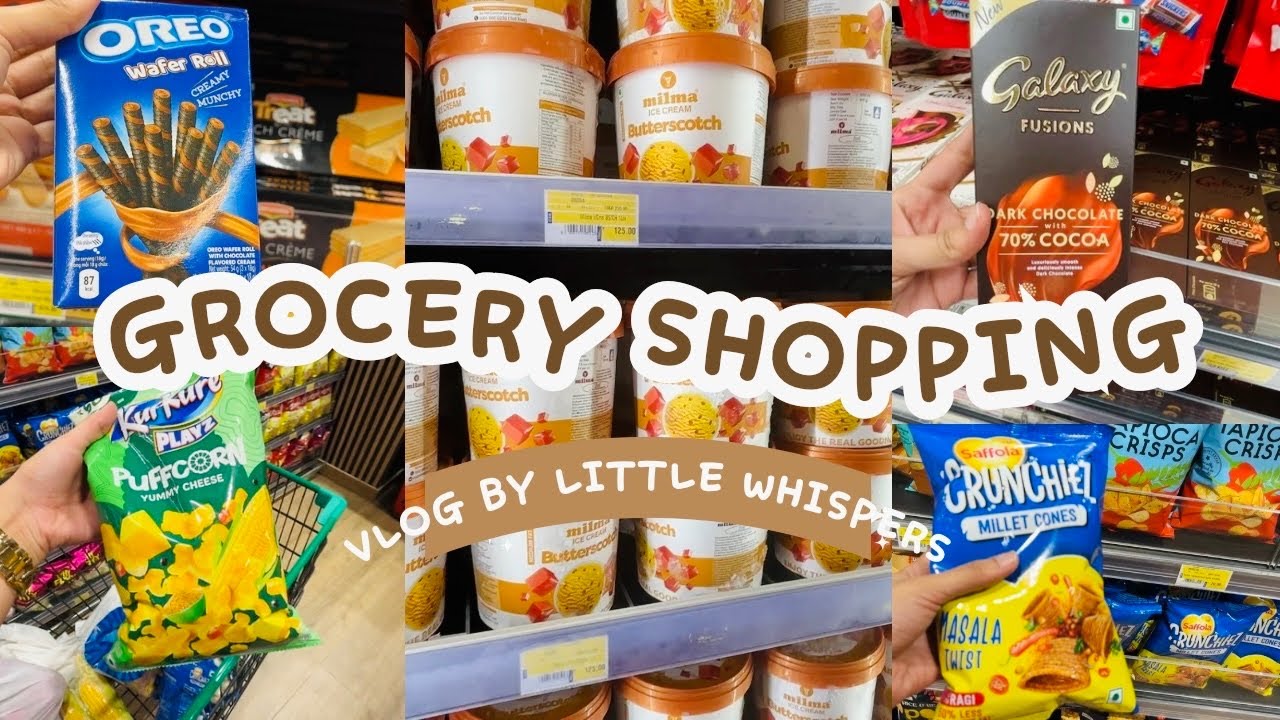 Relaxing ASMR Grocery Vlog 🛍️🎀/ Grocery Prices in India 💵/ Buying monthly essentials under $50🛒