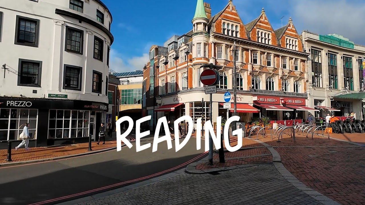 Reading Town Centre Walking Tour - Summer 2025 (4K)