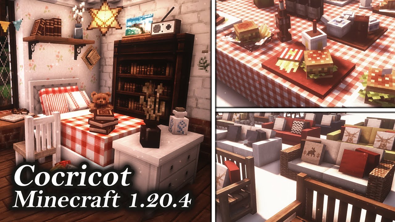 BEST Furniture Mod for Minecraft 1.20.4 | Minecraft Cocricot Review & Showcase