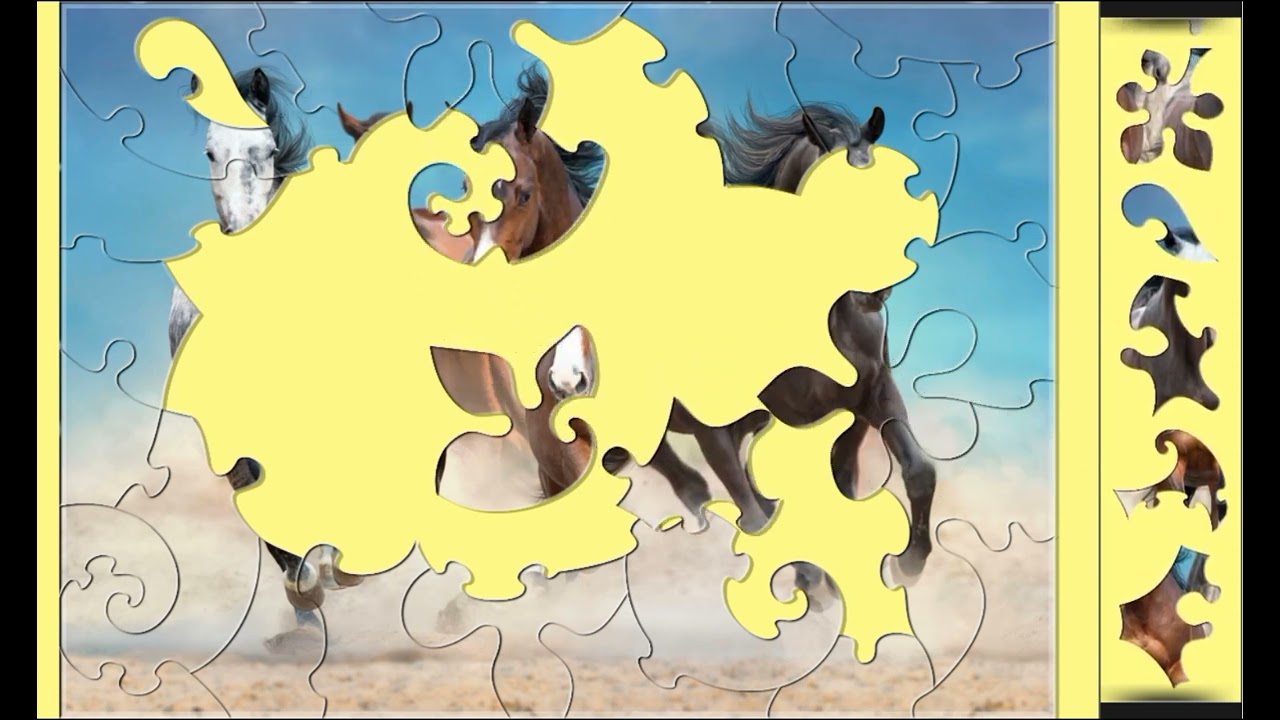 Running Free🐎🐎 jigsaw puzzle🧩🧩 \\ @funpuzzle1122 