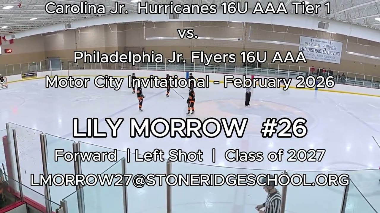 LILY MORROW - Full Shifts - Jr. Canes 16U AAA vs.  Phily Jr Flyers 16U AAA