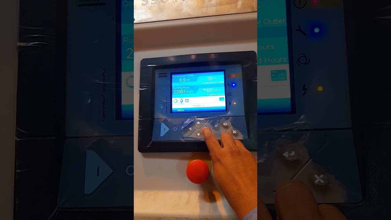 Atlas Copco air compressor alarm reset