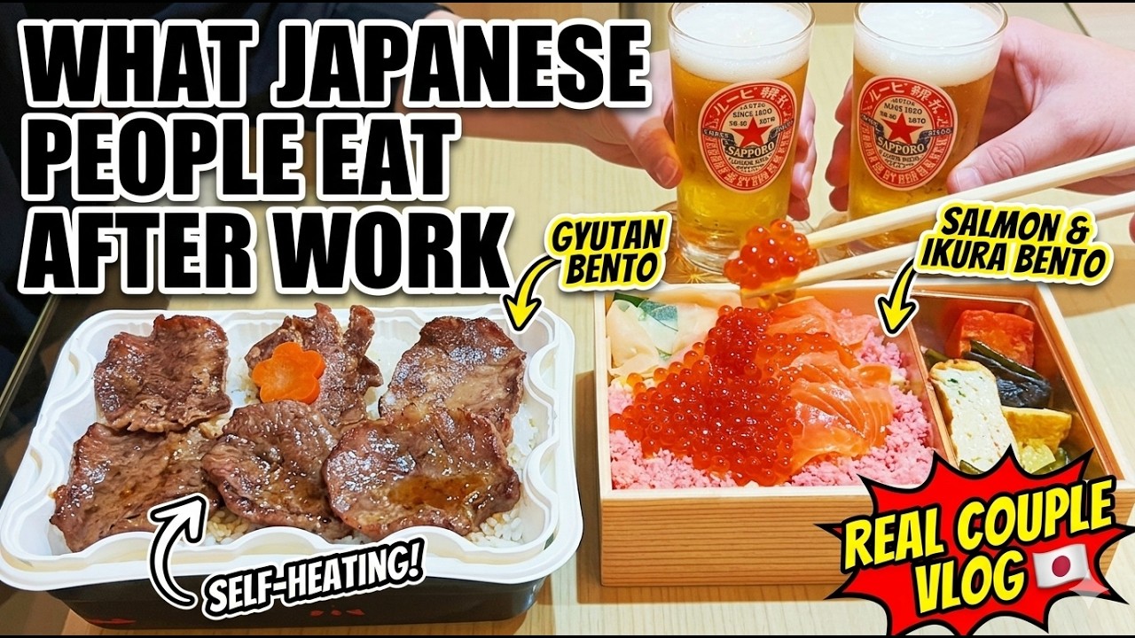 【Vlog】Real Japanese Life 🇯🇵 | After Work Bento Dinner 🍱