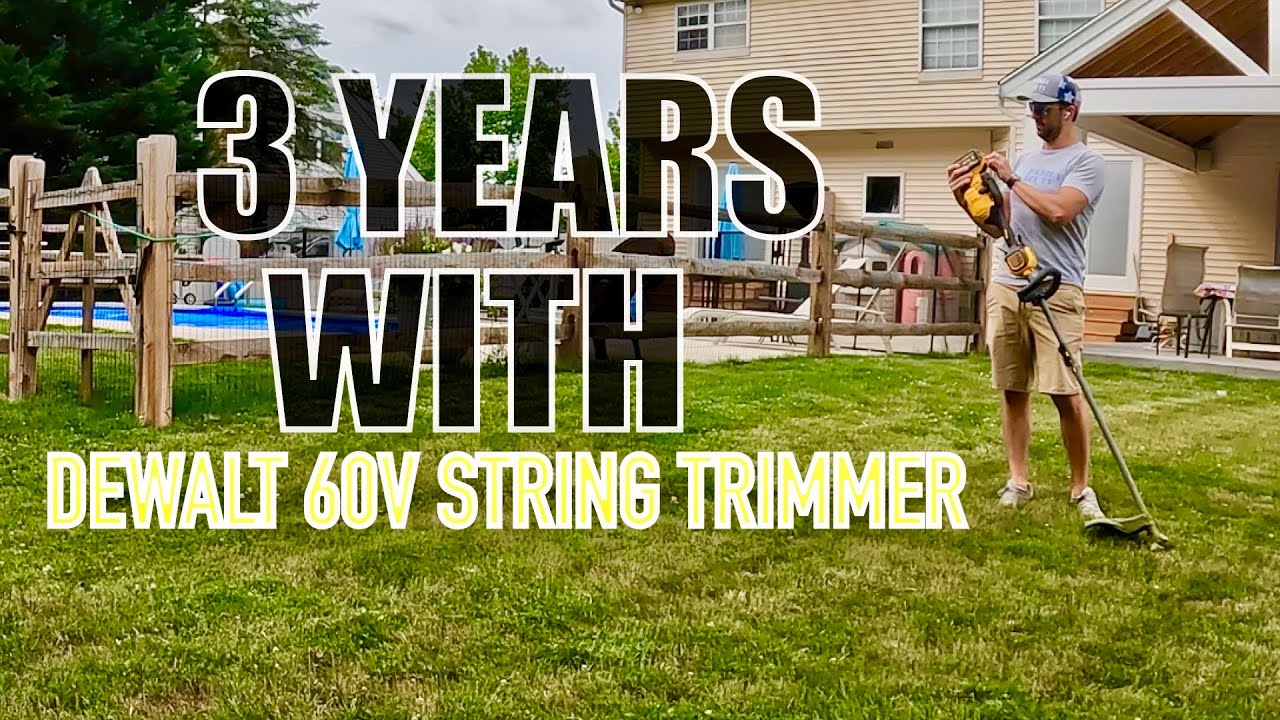 3 Years w/DEWALT 60 String Trimmer - Watch Till the End! @dewalttv
