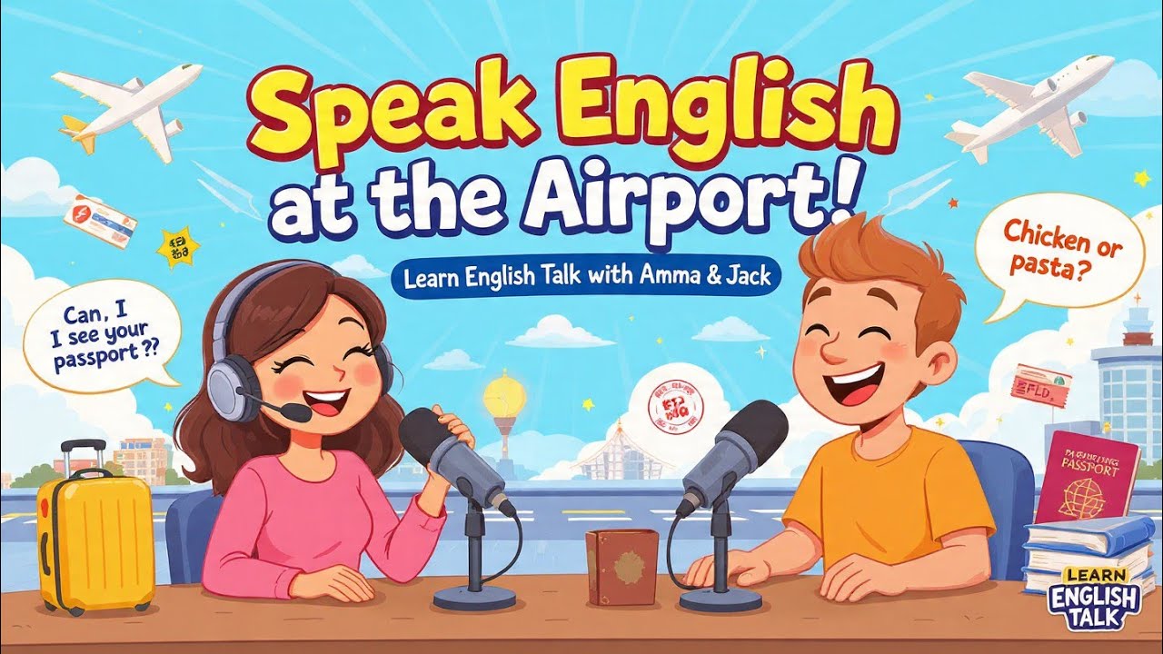 Learn English at the Airport ✈️|Travel English at the Airport & on the Plane
