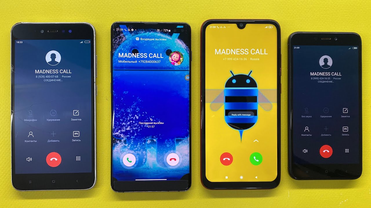 Xiaomi Mi Note 5A Calling Samsung Galaxy S10+ / Xiaomi Mi 4X Calling Redmi Note 7 / MADNESS CALL