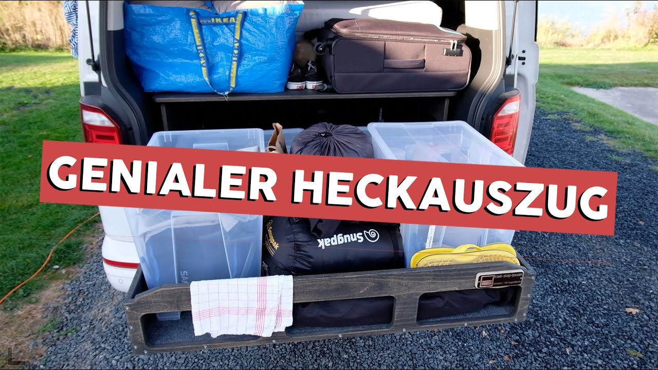 Unser Heckauszug | TRAVEL SLEEP BOX | Was haben wir dabei?