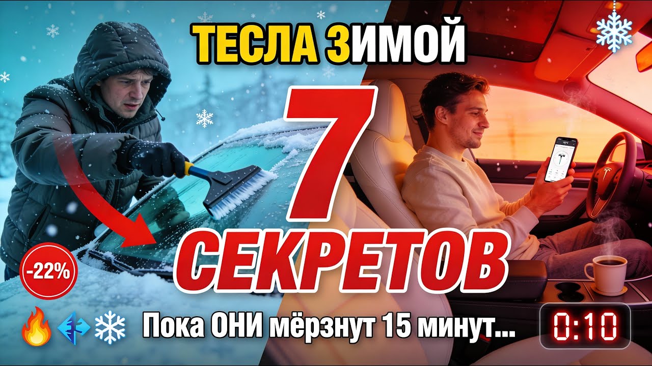 Tesla Зимой 2025: ЭТИ 7 Функций Меняют ВСЁ!