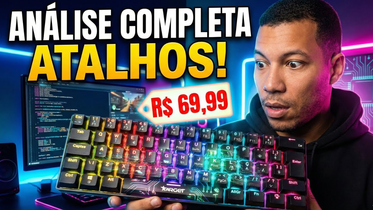 TGT SHERMAN V3 C1: Todos os ATALHOS e Analise deste Teclado Mecânico 60% ⌨️