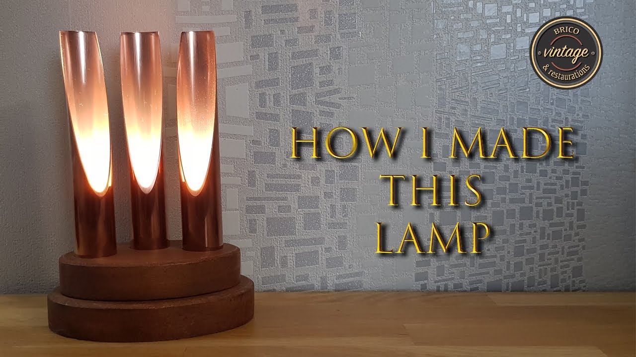 Lampe tritube  en cuivre - The copper tritube lamp