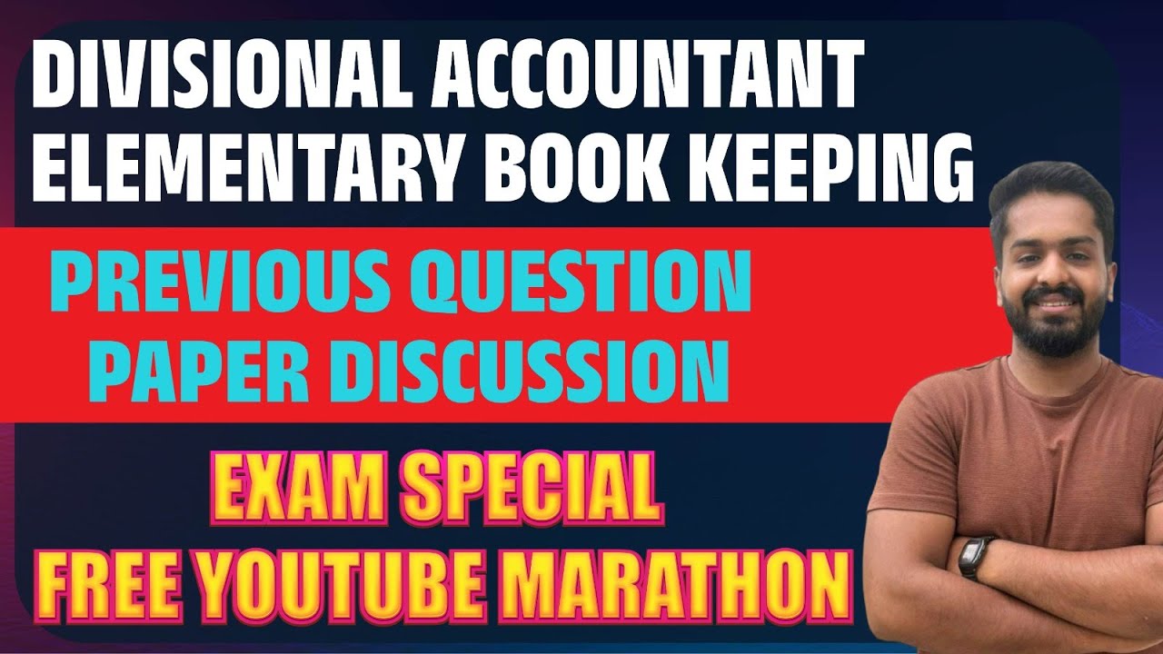 Divisional Accountant | Exam Special | Free Marathon Series | Day 6 | Elementary Book Keeping MCQs