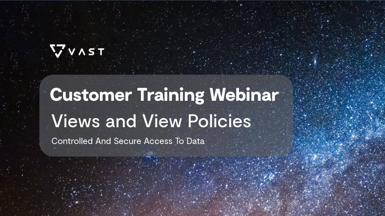 Customer Training Webinar - Views & View Policies