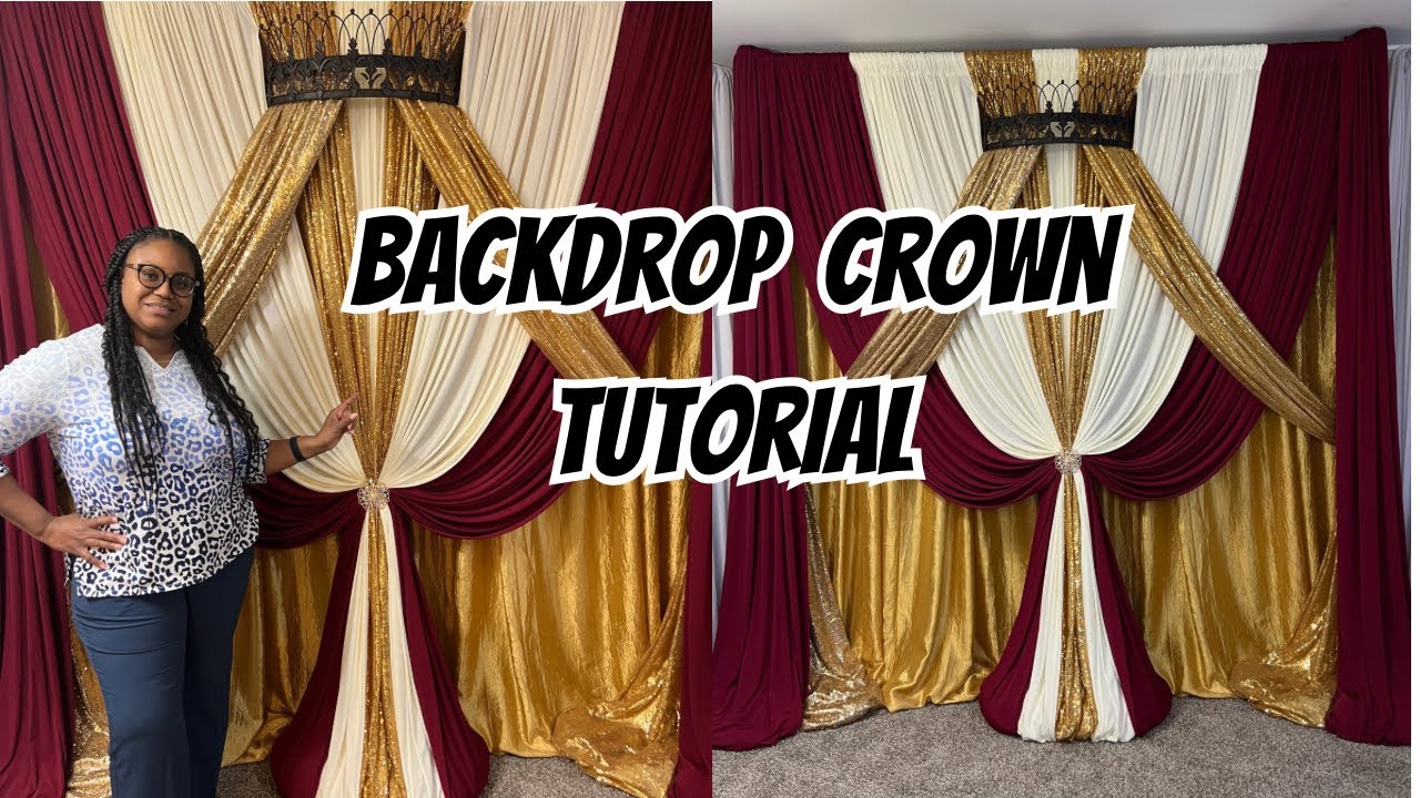 Step-by-step guide to adding a crown to a backdrop